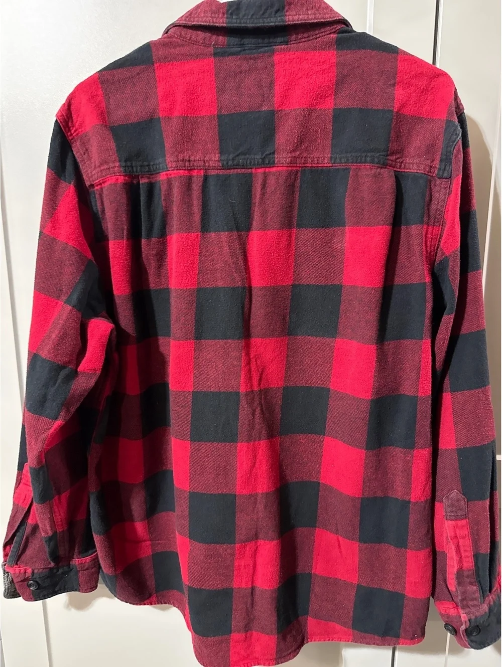 Vintage Coleman XL Red & Black Buffalo Plaid Flannel Shirt -